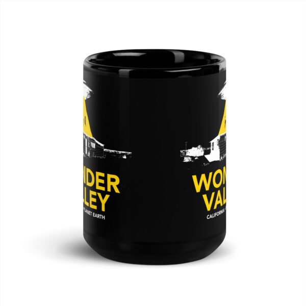 Wonder Valley Black Glossy Mug