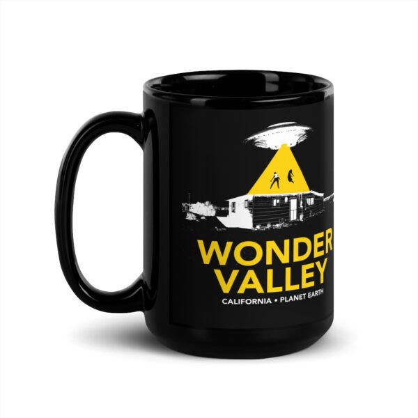 Wonder Valley Black Glossy Mug