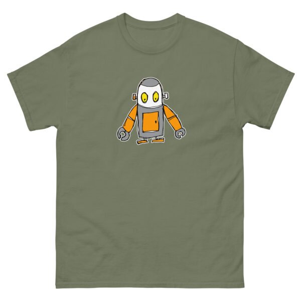 unisex-classic-tee-military-green-front-6a6833834a3e9.jpg Auto the Robot Unisex classic tee
