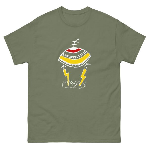unisex-classic-tee-military-green-front-6a6927d4e1b89.jpg UFO Attack#1 Unisex classic tee
