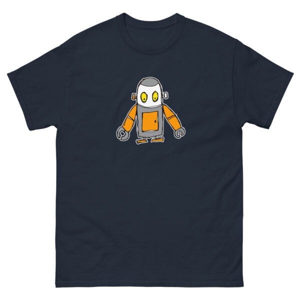 unisex-classic-tee-navy-front-6a68338348b75.jpg Auto the Robot Unisex classic tee