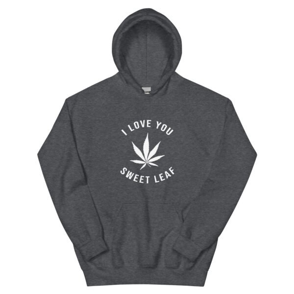 unisex-heavy-blend-hoodie-dark-heather-front-6a73ba3f0b26b.jpg I Love You Sweet Leaf Unisex Hoodie