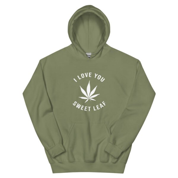 unisex-heavy-blend-hoodie-military-green-front-6a73ba3f12d10.jpg I Love You Sweet Leaf Unisex Hoodie